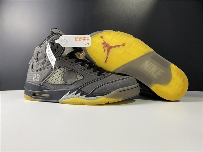 Jordan5 Off-White Black CT8480-001