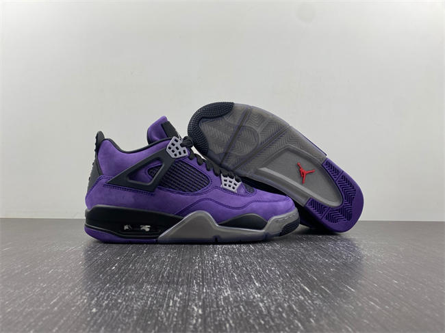 Jordan 4 RetroTravis Scott Purple 766296 LN4