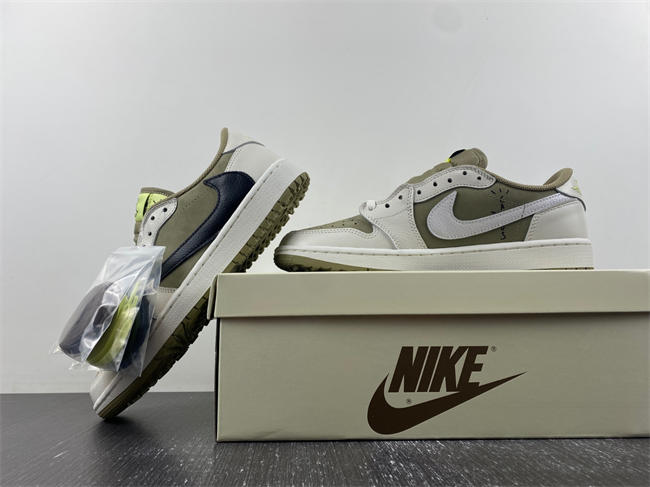 Air Jordan 1 Retro Low Golf Travis Scott Neutral Olive FZ3124-200